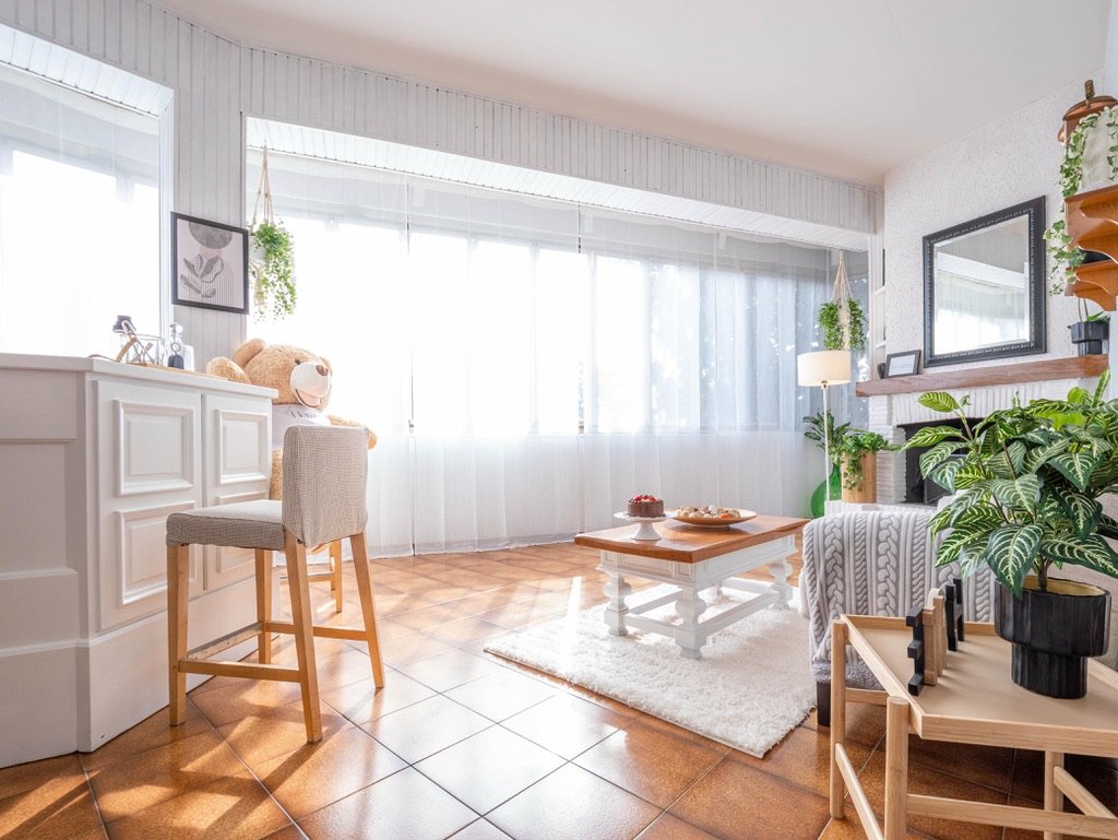 Soggiorno valorizzato per aumentarne il valore percepito sul mercato immobiliare